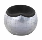 Aluminum Brancaster Ottoman 59837 by ACME Benches and Ottomans Mobilia Cleopatra 14 Aluminum Brancaster Ottoman 59837 by ACME 14