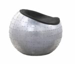 Aluminum Brancaster Ottoman 59837 by ACME Benches and Ottomans Mobilia Cleopatra 15 Aluminum Brancaster Ottoman 59837 by ACME 15