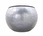 Aluminum Brancaster Ottoman 59837 by ACME Benches and Ottomans Mobilia Cleopatra 16 Aluminum Brancaster Ottoman 59837 by ACME 16