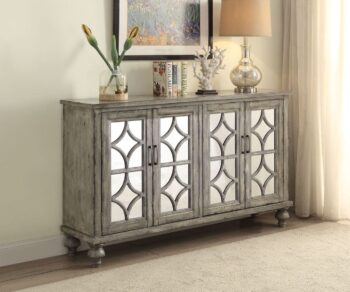 Weathered Gray Velika Console Cabinet 90280 by ACME