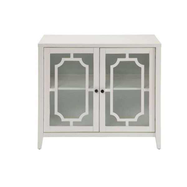 White Ceara Accent Table by ACME - Image 3