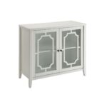 White Ceara Accent Table by ACME Accent Furniture Mobilia Cleopatra 16 White Ceara Accent Table by ACME 16