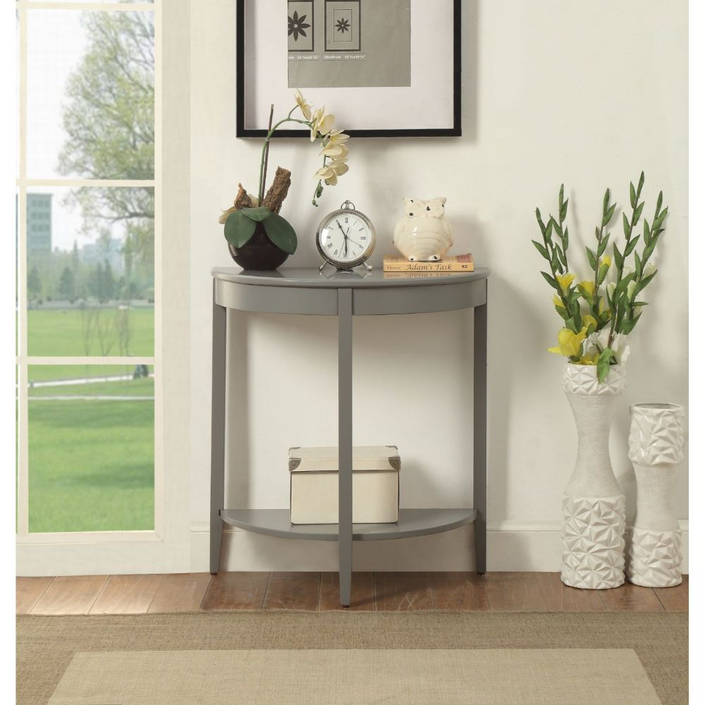 Gray Justino Accent Table by ACME