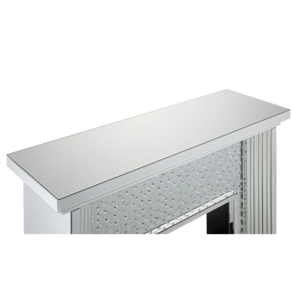 Nysa Fireplace in Mirrored & Faux Crystals by ACME - Image 8