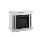 Noralie Mirrored Electric Fireplace With LED by ACME 9