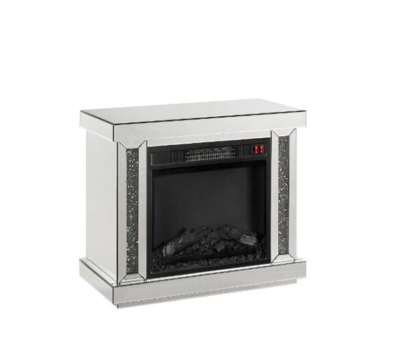 Noralie Mirrored Electric Fireplace With LED by ACME 6