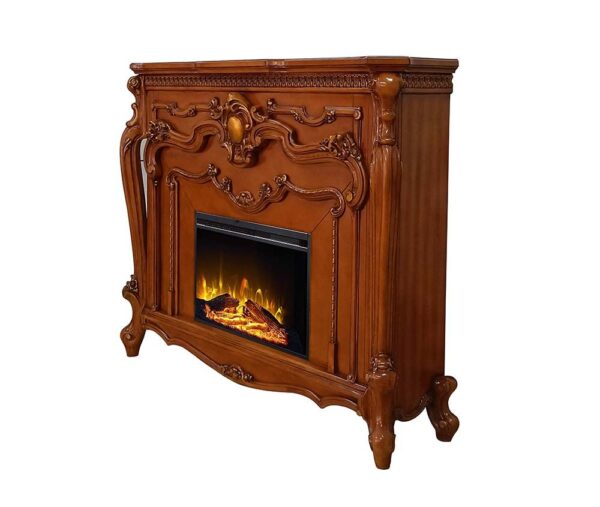 Honey Oak Finish Picardy Fireplace AC01344 by ACME - Image 2
