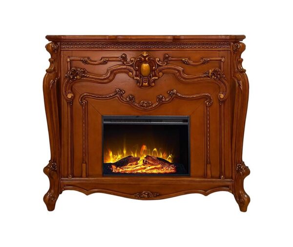 Honey Oak Finish Picardy Fireplace AC01344 by ACME - Image 3