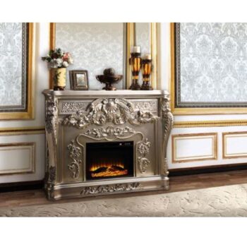 Silver Sorina Fireplace AC01619 by ACME