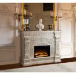 Antique White Finish Zabrina Fireplace AC01617 by ACME 13