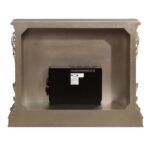Antique Silver Finish Zabrina Fireplace AC01618 by ACME Accent Furniture Mobilia Cleopatra 17 Antique Silver Finish Zabrina Fireplace AC01618 by ACME 17