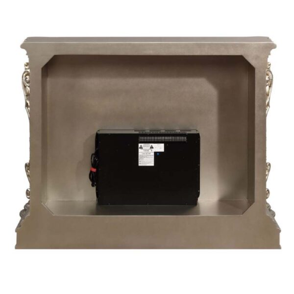 Antique Silver Finish Zabrina Fireplace AC01618 by ACME - Image 5