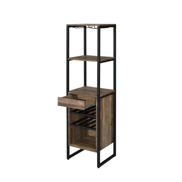 Weathered Oak Narik Wine Cabinet 97800 by ACME - Image 2