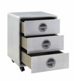 Aluminum Brancaster Cabinet 92429 by ACME Accent Furniture Mobilia Cleopatra 10 Aluminum Brancaster Cabinet 92429 by ACME 10