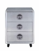Aluminum Brancaster Cabinet 92429 by ACME Accent Furniture Mobilia Cleopatra 11 Aluminum Brancaster Cabinet 92429 by ACME 11