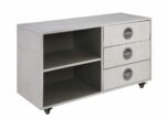 Aluminum Brancaster Cabinet 92427 by ACME Accent Furniture Mobilia Cleopatra 9 Aluminum Brancaster Cabinet 92427 by ACME 9