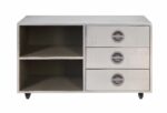 Aluminum Brancaster Cabinet 92427 by ACME Accent Furniture Mobilia Cleopatra 11 Aluminum Brancaster Cabinet 92427 by ACME 11