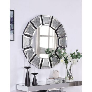 Nowles Wall Decor In Mirrored & Faux Stones by ACME