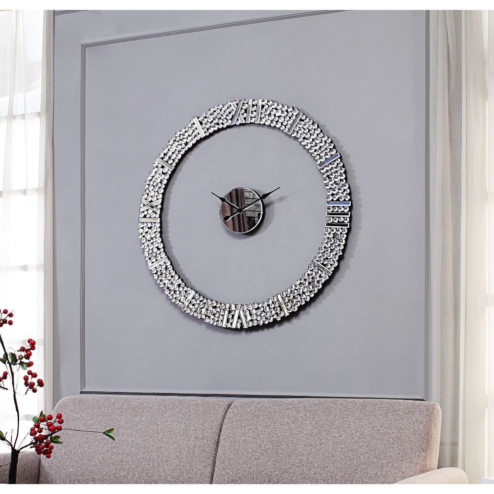 Contemporary Round Kachina Wall Clock by ACME