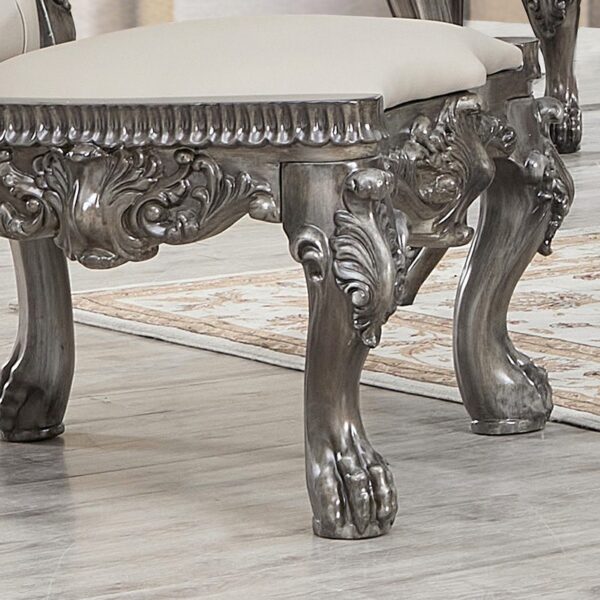 Silver Grey Brown Arm Chair HD-13012-GR By Homey Design 11