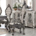 Silver Grey Brown 7PCs Dining Table Set HD-13012-GR By Homey Design Homey Design HD-13012 Collection Mobilia Cleopatra 16 Silver Grey Brown 7PCs Dining Table Set HD-13012-GR By Homey Design 16