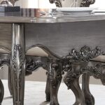 Silver Grey Brown 7PCs Dining Table Set HD-13012-GR By Homey Design Homey Design HD-13012 Collection Mobilia Cleopatra 19 Silver Grey Brown 7PCs Dining Table Set HD-13012-GR By Homey Design 19