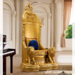 Metallic gold accent chair HD-1800 By Homey Design 14