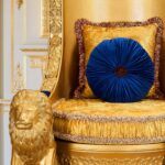 Metallic gold accent chair HD-1800 By Homey Design 16