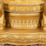 Metallic gold accent chair HD-1800 By Homey Design 17