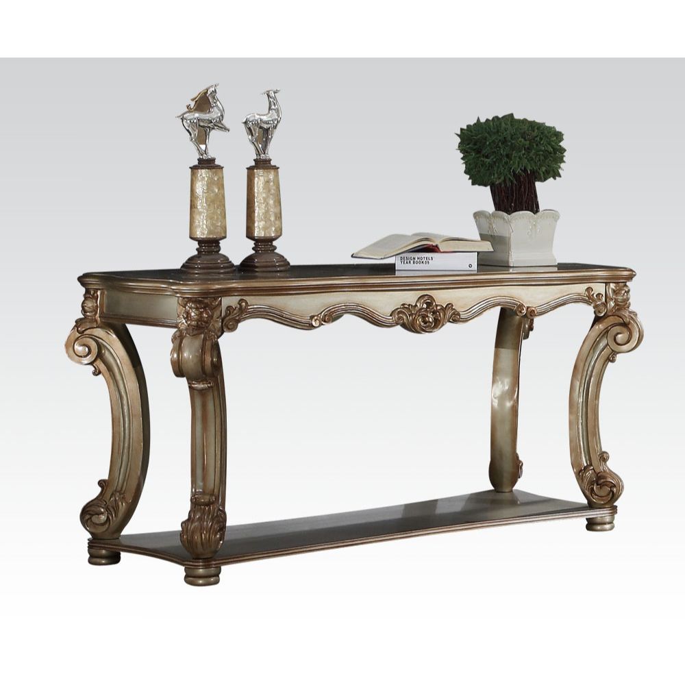 Gold Patina Vendome Sofa Table 83002 by ACME
