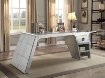 Metallic Brancaster Writing Desk 92190 by ACME