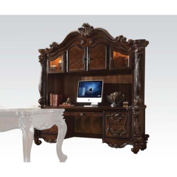Cherry Oak Versailles Executive Computer Desk W/Hutch 92284 by ACME