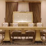 Handmade Aysel Gold Dinning Table 8