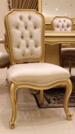 Handmade Aysel Gold Dinning Side Chair 13