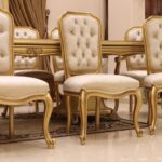 Handmade Aysel Gold Dinning Side Chair 16