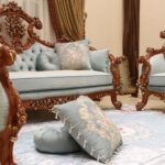 Handmade Zayn Mint Green Sofa 25