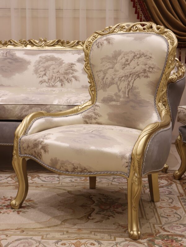 Handmade Meta Silver Chair 2 - Image 5