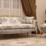 Handmade 5Pcs Meta Silver Sofa Set 32