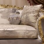 Handmade 5Pcs Meta Silver Sofa Set 38