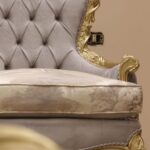 Handmade 5Pcs Meta Silver Sofa Set 40