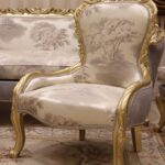 Handmade 5Pcs Meta Silver Sofa Set 43
