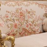 Handmade Beige Rose Sofa 17