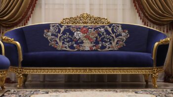 Handmade Ocean Blue Sofa