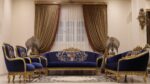 Handmade 4Pcs Ocean Blue Sofa Set 29