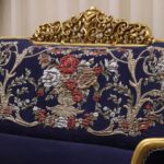 Handmade 4Pcs Ocean Blue Sofa Set 34