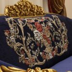 Handmade 4Pcs Ocean Blue Sofa Set 39