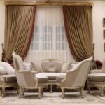 Handmade 6Pcs Omega Beige Sofa Set 56