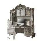Antique Platinum Finish Versailles Executive Computer Desk W/Hutch 92824 by ACME Home Office Mobilia Cleopatra 8 Antique Platinum Finish Versailles Executive Computer Desk W/Hutch 92824 by ACME 8