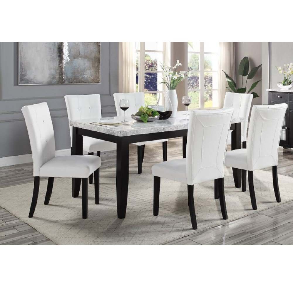 Hussein Dining Table W/Marble Top DN01446 by ACME
