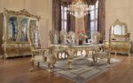 Cabriole Dining Table DN01482 by ACME Dining Room Furniture Mobilia Cleopatra 8 Cabriole Dining Table DN01482 by ACME 8